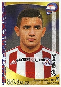 Sticker Derlis González - Copa América Centenario. USA 2016 n. 109 - Panini