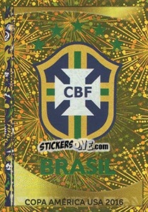 Sticker Emblema Brasil - Copa América Centenario. USA 2016 n. 110 - Panini