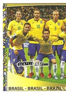 Figurina Brasil Team - Copa América Centenario. USA 2016 - Panini