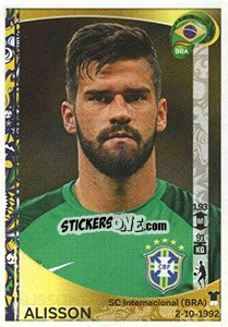 Figurina Alisson Becker - Copa América Centenario. USA 2016 - Panini