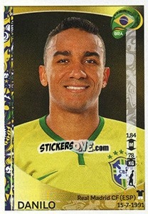 Figurina Danilo - Copa América Centenario. USA 2016 - Panini