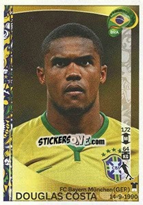 Figurina Douglas Costa - Copa América Centenario. USA 2016 - Panini