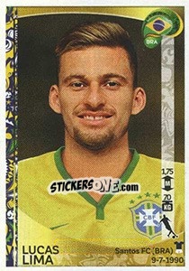 Sticker Lucas Lima - Copa América Centenario. USA 2016 n. 128 - Panini