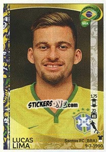 Cromo Lucas Lima - Copa América Centenario. USA 2016 - Panini