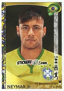 Sticker Neymar Jr. - Copa América Centenario. USA 2016 n. 133 - Panini