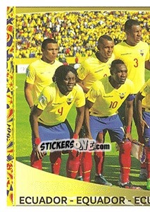 Sticker Ecuador Team - Copa América Centenario. USA 2016 - Panini
