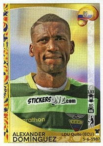 Sticker Alexander Dominguez - Copa América Centenario. USA 2016 n. 137 - Panini