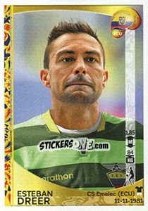 Sticker Esteban Dreer - Copa América Centenario. USA 2016 - Panini