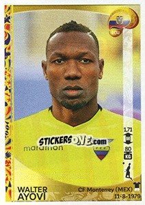 Sticker Walter Ayoví - Copa América Centenario. USA 2016 n. 139 - Panini