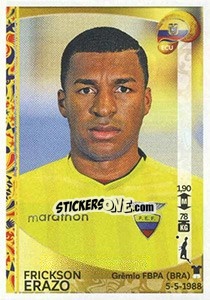 Figurina Frickson Erazo - Copa América Centenario. USA 2016 - Panini