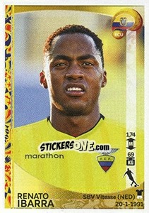 Sticker Renato Ibarra - Copa América Centenario. USA 2016 n. 151 - Panini