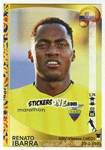 Sticker Renato Ibarra - Copa América Centenario. USA 2016 - Panini