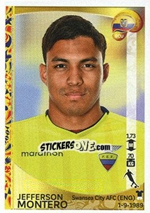 Sticker Jefferson Montero - Copa América Centenario. USA 2016 n. 152 - Panini