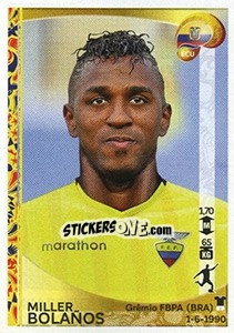 Sticker Miller Bolaños - Copa América Centenario. USA 2016 n. 155 - Panini