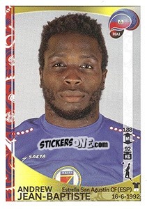 Sticker Andrew Jean-Baptiste - Copa América Centenario. USA 2016 n. 170 - Panini