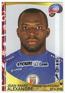 Sticker Jean-Marc Alexandre - Copa América Centenario. USA 2016 n. 176 - Panini