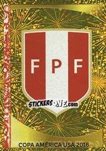 Sticker Emblema Perú - Copa América Centenario. USA 2016 - Panini