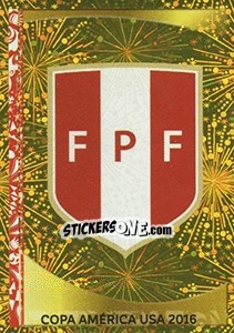 Sticker Emblema Perú - Copa América Centenario. USA 2016 n. 182 - Panini