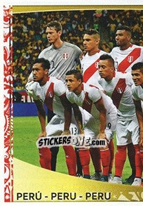Figurina Perú Team - Copa América Centenario. USA 2016 - Panini