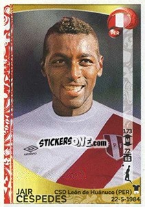 Sticker Jair Céspedes - Copa América Centenario. USA 2016 n. 191 - Panini