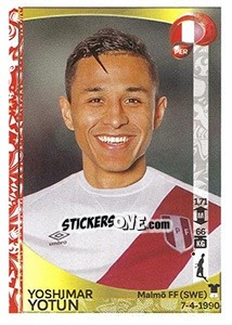 Sticker Yoshimar Yotún - Copa América Centenario. USA 2016 n. 193 - Panini