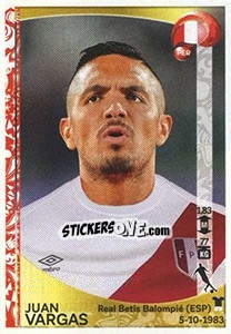 Cromo Juan Vargas - Copa América Centenario. USA 2016 n. 194 - Panini