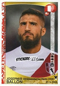 Sticker Josepmir Ballón - Copa América Centenario. USA 2016 n. 200 - Panini