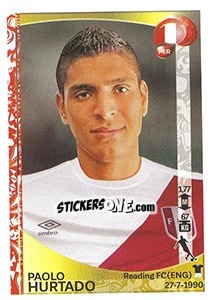 Sticker Paolo Hurtado - Copa América Centenario. USA 2016 n. 202 - Panini
