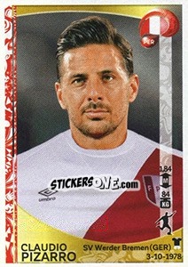 Sticker Claudio Pizarro - Copa América Centenario. USA 2016 n. 204 - Panini