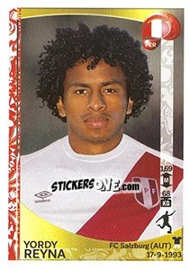 Sticker Yordy Reyna - Copa América Centenario. USA 2016 n. 205 - Panini