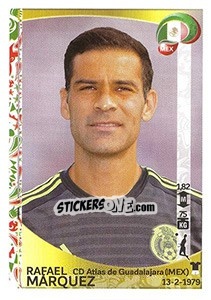 Sticker Rafael Márquez - Copa América Centenario. USA 2016 n. 211 - Panini