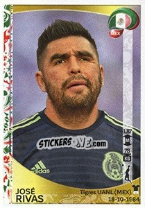 Sticker José Rivas - Copa América Centenario. USA 2016 n. 213 - Panini