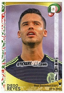 Sticker Diego Reyes - Copa América Centenario. USA 2016 n. 216 - Panini