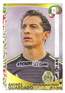 Sticker Andrés Guardado - Copa América Centenario. USA 2016 n. 217 - Panini