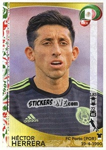 Sticker Héctor Herrera - Copa América Centenario. USA 2016 n. 218 - Panini