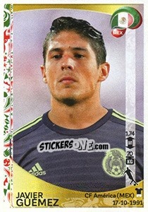 Sticker Javier Güémez - Copa América Centenario. USA 2016 - Panini