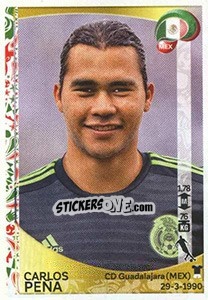 Sticker Carlos Peña - Copa América Centenario. USA 2016 n. 221 - Panini