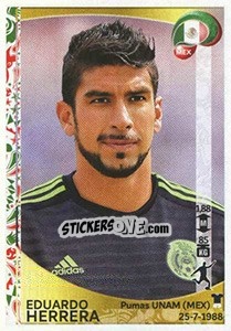 Sticker Eduardo Herrera - Copa América Centenario. USA 2016 n. 224 - Panini