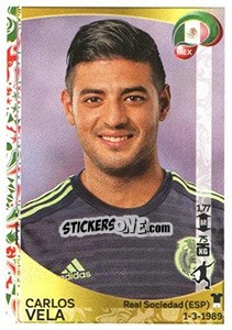 Sticker Carlos Vela - Copa América Centenario. USA 2016 n. 225 - Panini