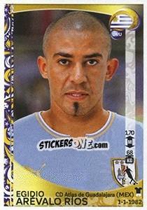 Sticker Egidio Arévalo Ríos - Copa América Centenario. USA 2016 - Panini