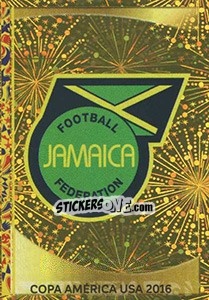Figurina Emblema Jamaica - Copa América Centenario. USA 2016 - Panini