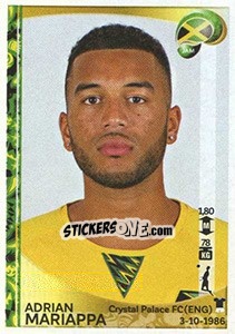 Sticker Adrian Mariappa - Copa América Centenario. USA 2016 n. 259 - Panini