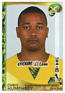 Sticker Chris Humphrey - Copa América Centenario. USA 2016 n. 266 - Panini