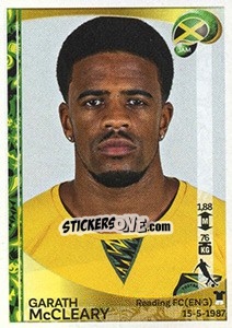 Cromo Garath McCleary - Copa América Centenario. USA 2016 - Panini