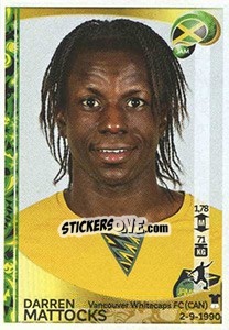 Sticker Darren Mattocks - Copa América Centenario. USA 2016 n. 277 - Panini