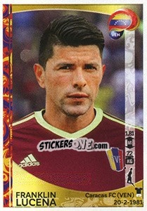 Sticker Franklin Lucena - Copa América Centenario. USA 2016 n. 283 - Panini