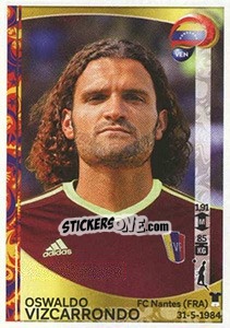Sticker Oswaldo Vizcarrondo - Copa América Centenario. USA 2016 n. 284 - Panini