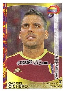 Sticker Gabriel Cichero - Copa América Centenario. USA 2016 n. 286 - Panini