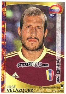Sticker José Velázquez - Copa América Centenario. USA 2016 n. 287 - Panini