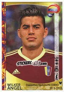 Sticker Wilker Ángel - Copa América Centenario. USA 2016 - Panini